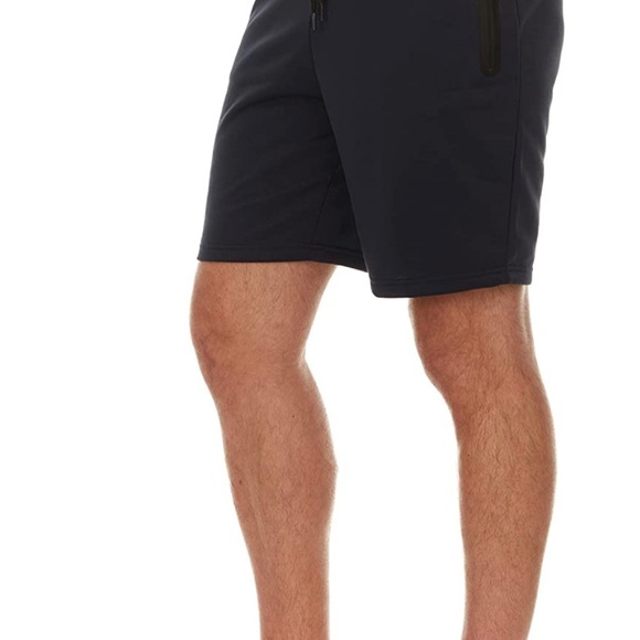 Men's 3 Pk Casual Gym Shorts Sweat Shorts with Zipper Pocket - Picture 4 of 5